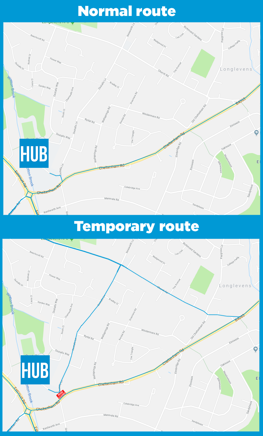 road closure map
