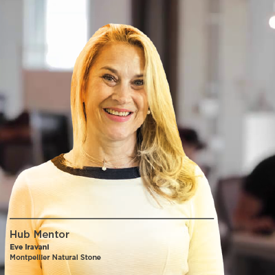 Eve Iravani, Hub Mentor and founder of Montpellier Natural Stone