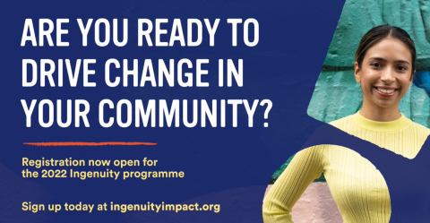 Registration for the 2022 Ingenuity programme is now live!
