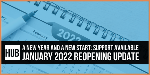 New success for your business in 2022. Support available and Hub reopening.