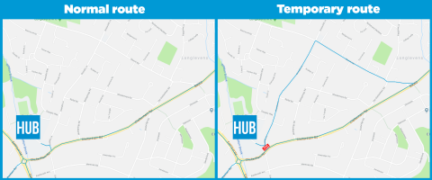 road closure map